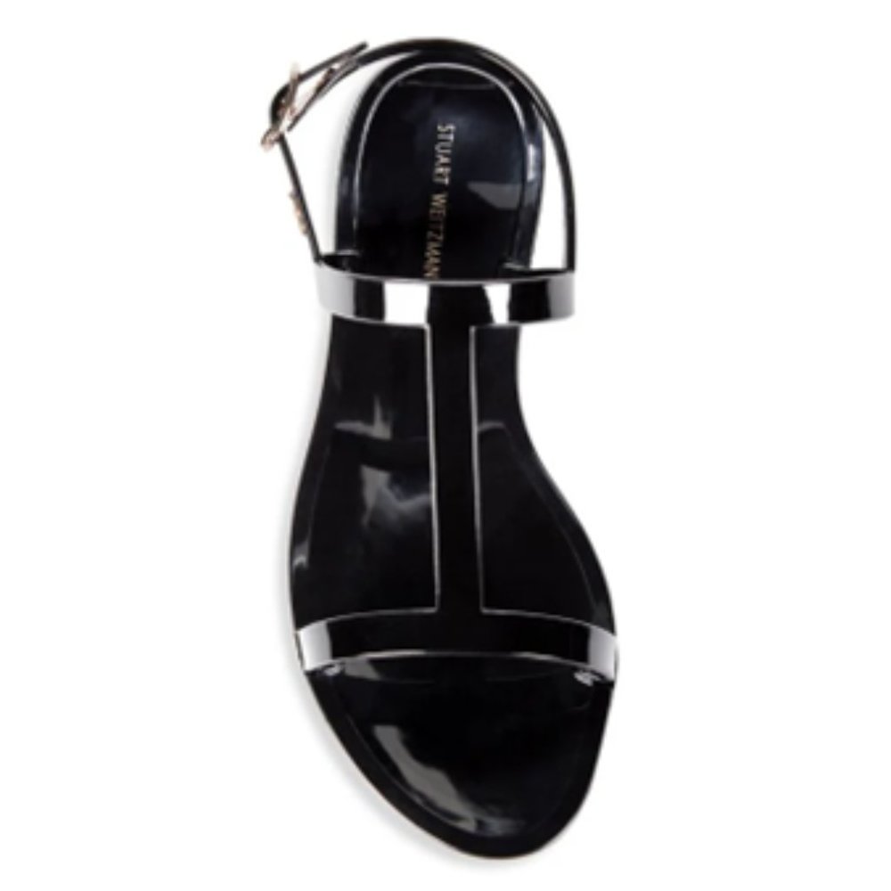 Stuart Weitzman Black Jelly Sandal